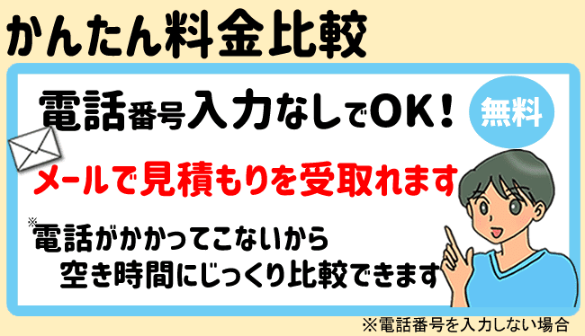 電話入力なしでOK
